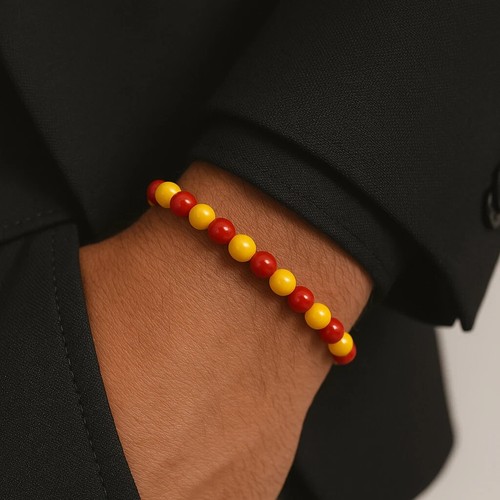 Bracciale perle 6mm giallo - perle,